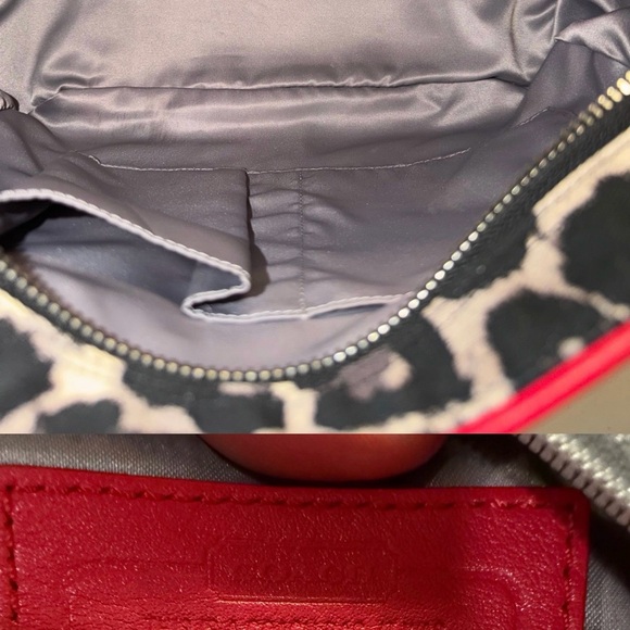 Coach Leopard-Print Tote with Red Trim - Picture 2 of 3